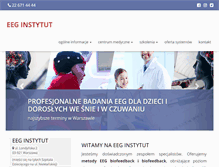 Tablet Screenshot of eeginstytut.pl